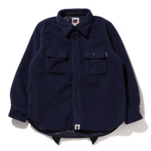 Bape Kids Shark Patch Jacket Navy Size 130 K