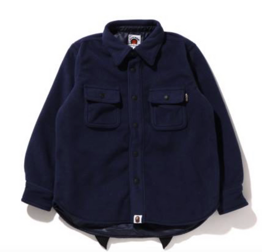 Bape Kids Shark Patch Jacket Navy Size 100 K