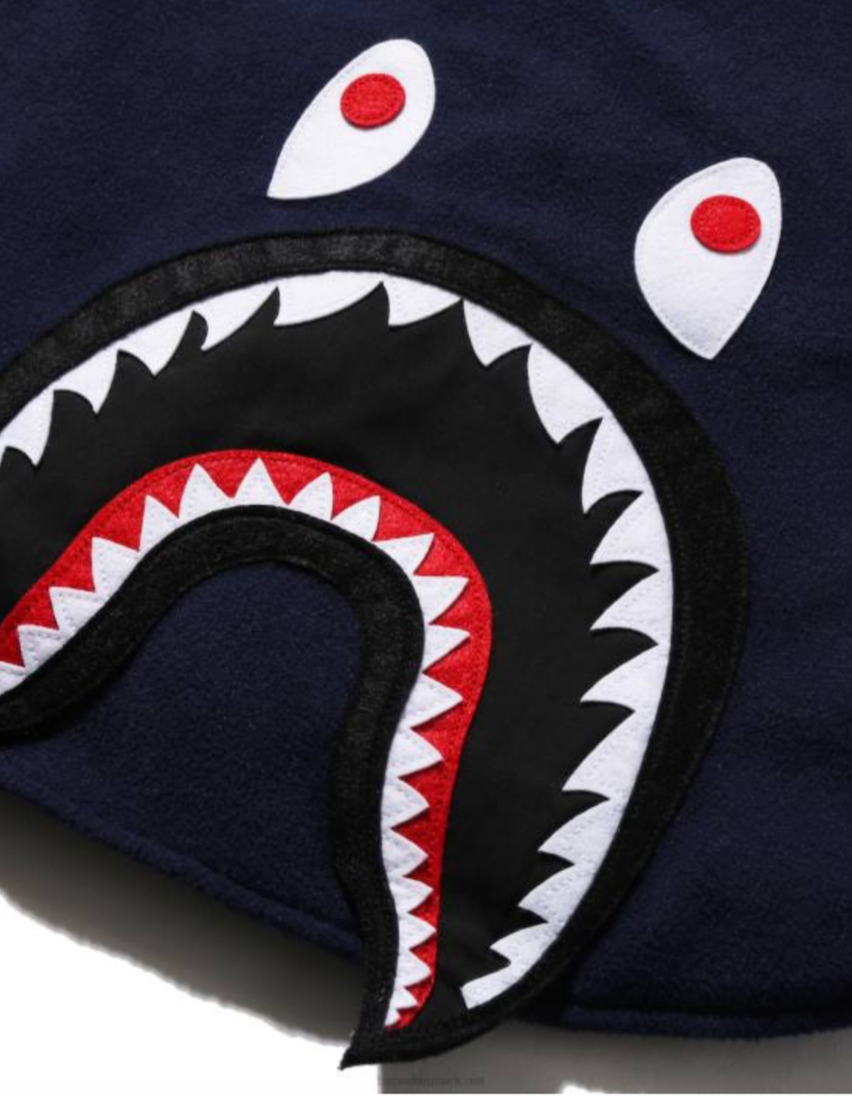 Bape Kids Shark Patch Jacket Navy Size 100 K