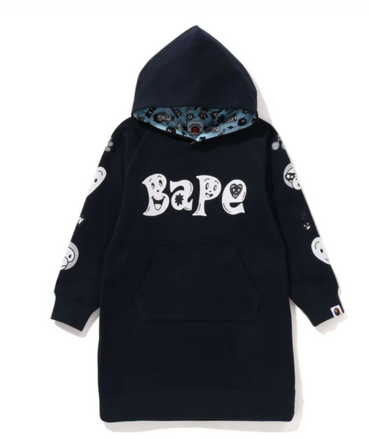 Bape Kids x Chocomoo Hoodie Onepiece Navy Size 100 K