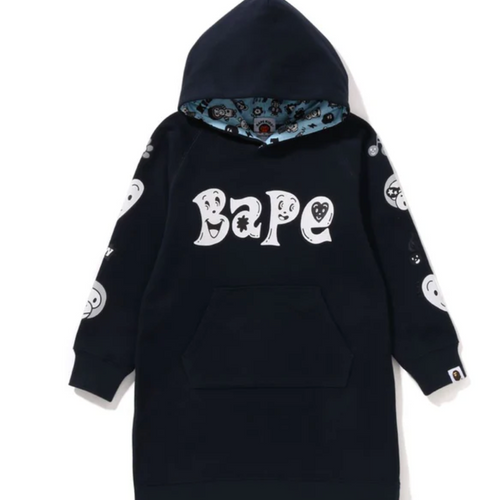 Bape Kids x Chocomoo Hoodie Onepiece Navy Size 100 K