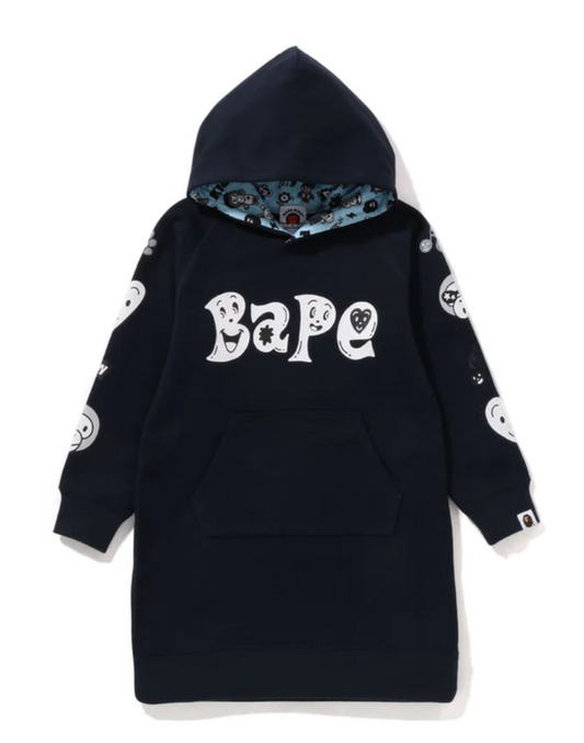 Bape Kids x Chocomoo Hoodie Onepiece Navy Size 110 K