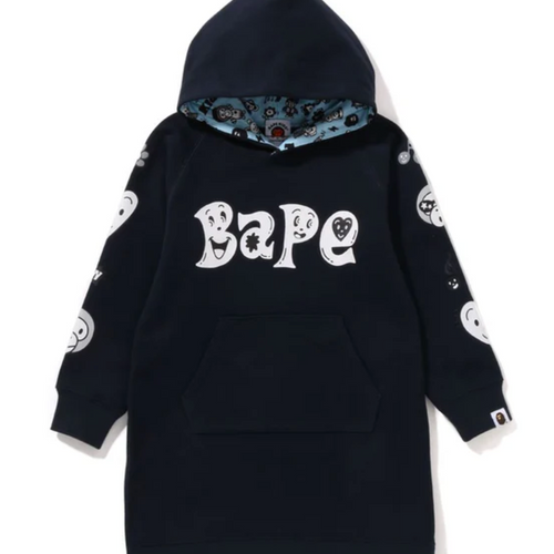 Bape Kids x Chocomoo Hoodie Onepiece Navy Size 110 K
