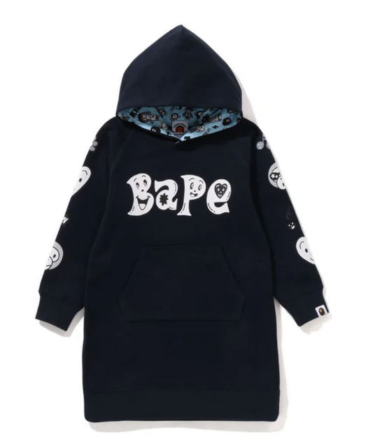 Bape Kids x Chocomoo Hoodie Onepiece Navy Size 130 K