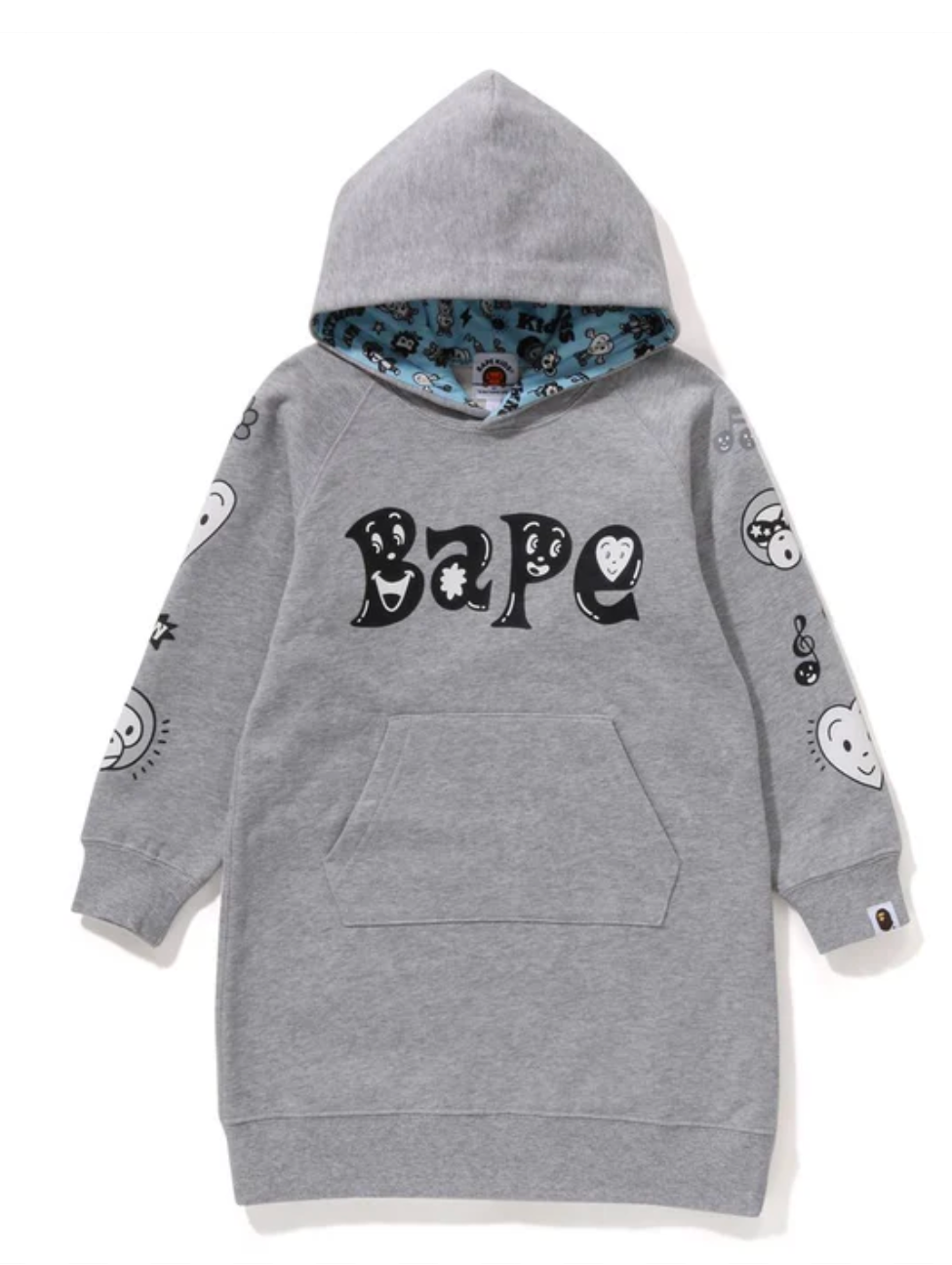 Bape Kids x Chocomoo Hoodie Onepiece Grey Size 90 K