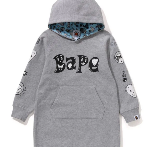 Bape Kids x Chocomoo Hoodie Onepiece Grey Size 90 K
