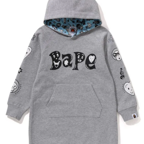 Bape Kids x Chocomoo Hoodie Onepiece Grey Size 120 K