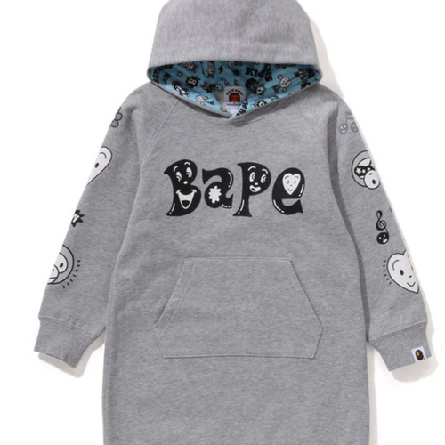 Bape Kids x Chocomoo Hoodie Onepiece Grey Size 130 K