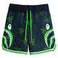 Bape X Razer Neon Camo Basketball Sweat Shorts Size XXL