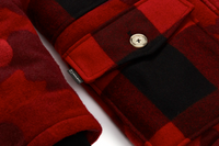 Bape X Woolrich Red Arctic Parka Jacket Size Large