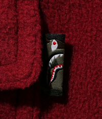 Bape Kids Shark Patch Jacket Burgundy Size 120 K