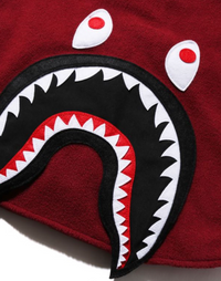 Bape Kids Shark Patch Jacket Burgundy Size 120 K