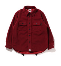 Bape Kids Shark Patch Jacket Burgundy Size 130 K