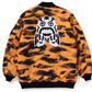 Bape Tiger Camo Long MA-1 Orange Bomber Jacket Size XL