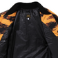 Bape Tiger Camo Long MA-1 Orange Bomber Jacket Size XL