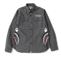 Bape Kids Side Shark Shirt Black Size 120 K