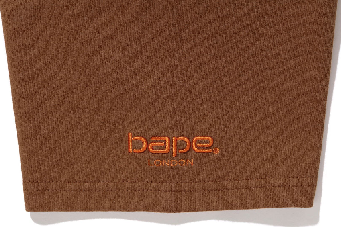 Bape London X Carhartt Brown Pocket S/S T-Shirt Size Small
