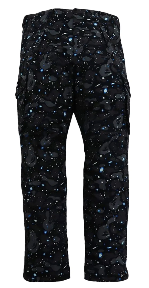 Bape Space Camo Wide Fit 6 Pocket Cargo Pants Size Large