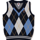Bape Ape Head Patch Argyle Knit Vest Navy SIze 130 K