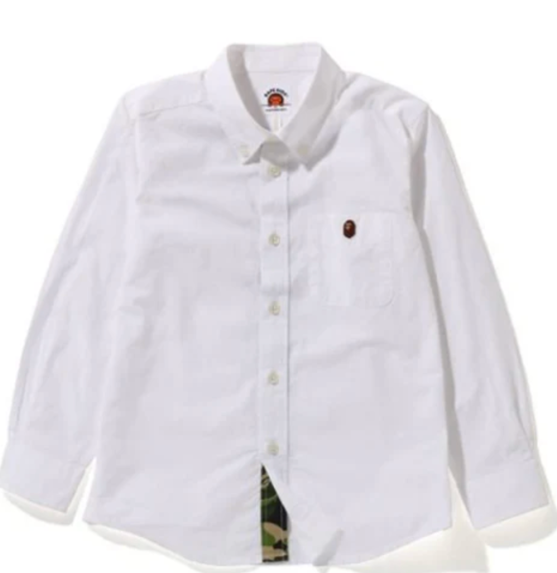 Bape Kids ABC Camo Shirt Jr White SIze 120 K