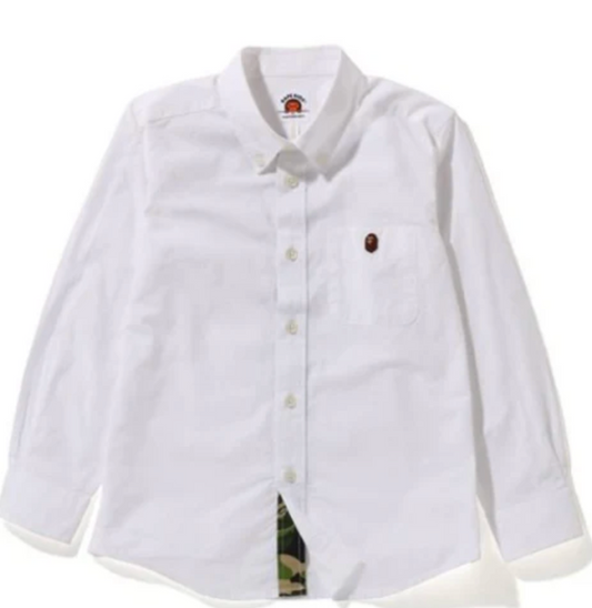 Bape Kids ABC Camo Shirt Jr White SIze 120 K