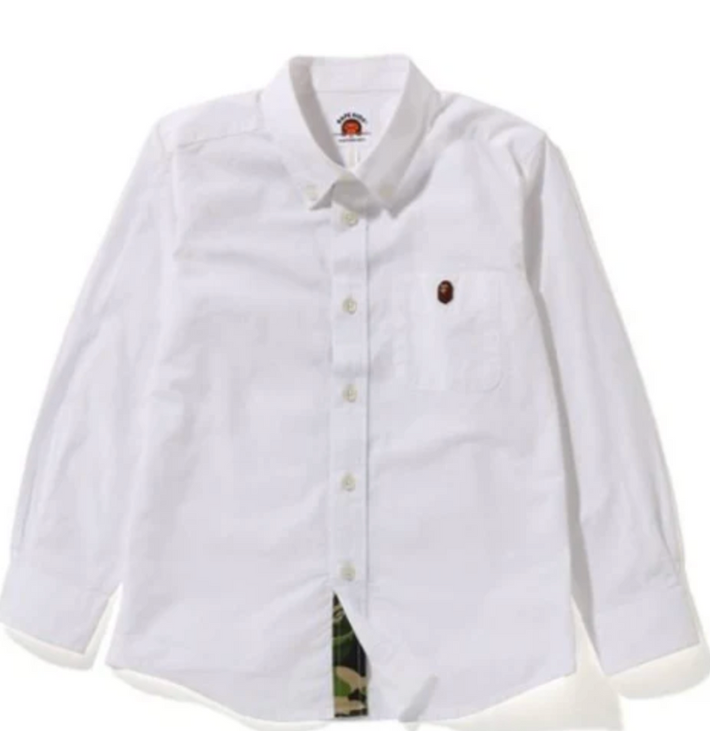 Bape Kids ABC Camo Shirt Jr White SIze 120 K