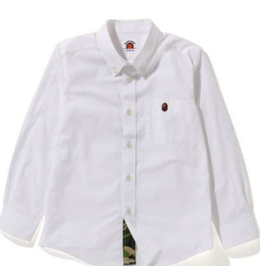 Bape Kids ABC Camo Shirt Jr White SIze 130 K