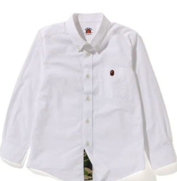 Bape Kids ABC Camo Shirt Jr White SIze 130 K