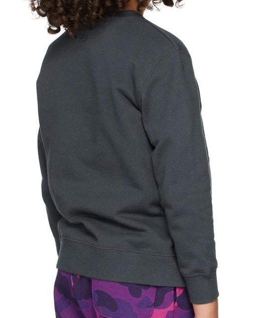 Bape Kids Ape Head College Patch Crewneck Charcoal Size 130 K