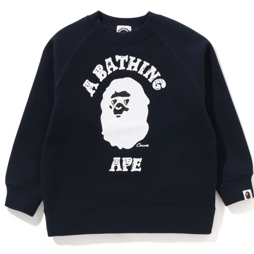 Bape Kids x Chocomoo College Crewneck Navy Size 120 K