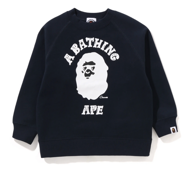 Bape Kids x Chocomoo College Crewneck Navy Size 130 K