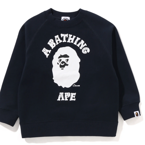 Bape Kids x Chocomoo College Crewneck Navy Size 110 K