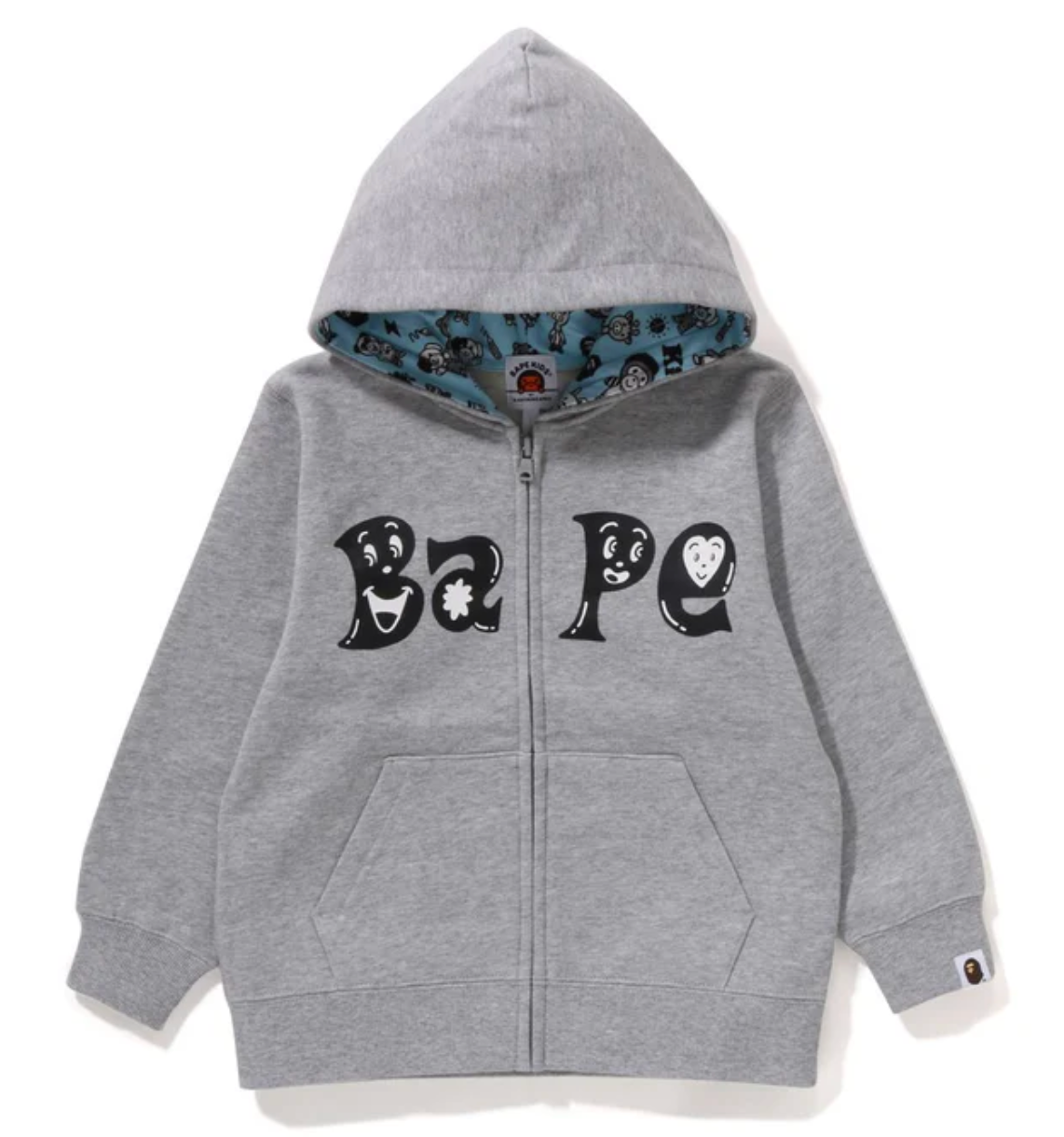 Bape Kids x Chocomoo Zip Hoodie Grey Size 100 K