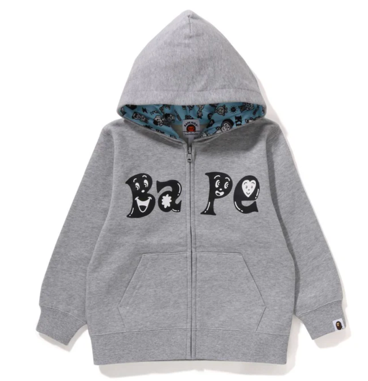 Bape Kids x Chocomoo Zip Hoodie Grey Size 110 K