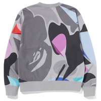 Bape X Louis De Guzman Camo Grey Crewneck Sweater Size XXL