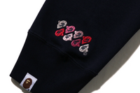 Bape ABC Camo Patch Navy/Pink Loose Crewneck Size XL