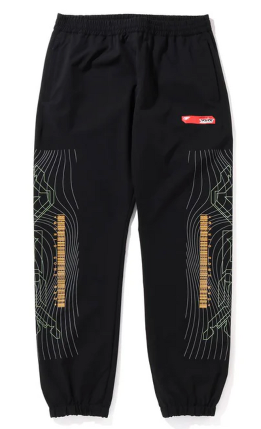 Bape Multi-Graphic Black Track Pants Size Medium