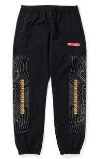 Bape Multi-Graphic Black Track Pants Size Medium