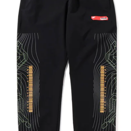 Bape Multi-Graphic Black Track Pants Size Medium
