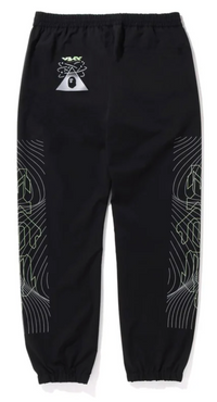 Bape Multi-Graphic Black Track Pants Size Medium