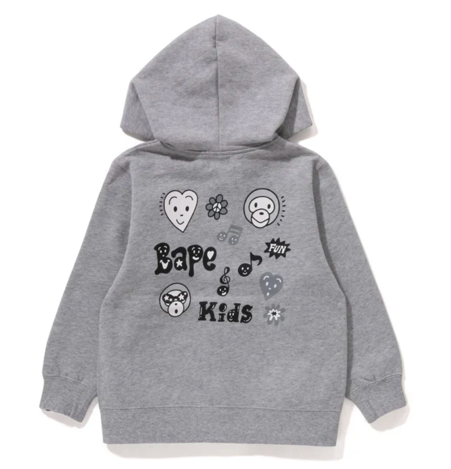 Bape Kids x Chocomoo Zip Hoodie Grey Size 100 K