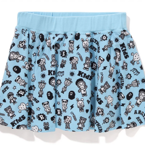 Bape Kids x Chocomoo Milo Friends Skirt Blue Size 120 K