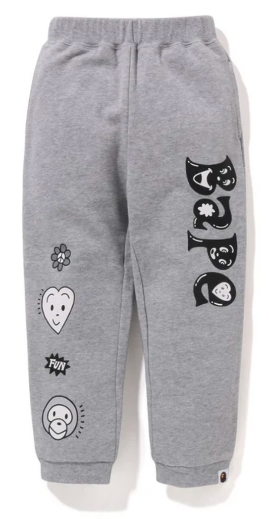 Bape Kids x Chocomoo Sweatpants Grey Size 110 K
