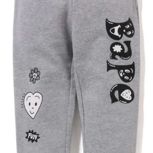 Bape Kids x Chocomoo Sweatpants Grey Size 110 K
