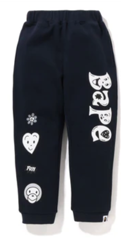 Bape Kids x Chocomoo Sweatpants Navy Size 130 K