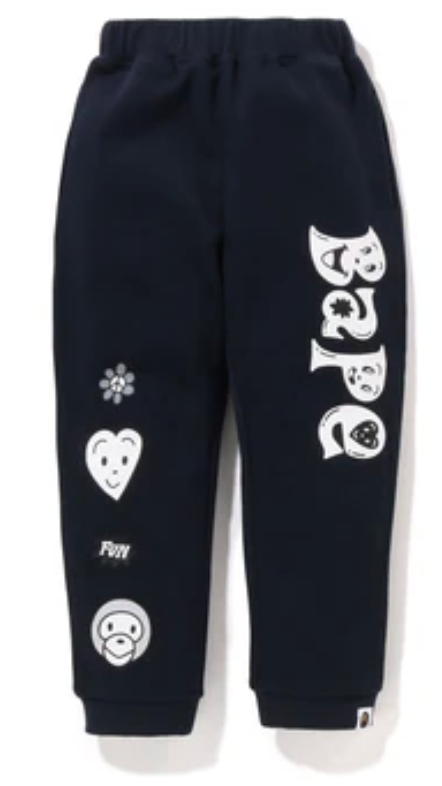 Bape Kids x Chocomoo Sweatpants Navy Size 110 K