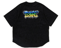 Bape Line Camo S/S Black Baseball Jersey Size XL