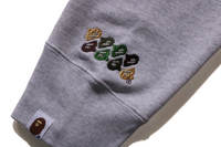 Bape ABC Patch Green Camo Grey Crewneck Sweater Size XL