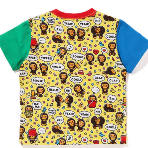 Bape Kids Baby Milo Speech Balloon Tee Yellow Size 110 K
