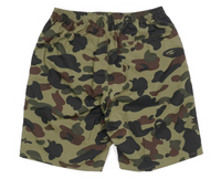 Bape 1st Camo Green Nylon Beach Shorts Size XXL